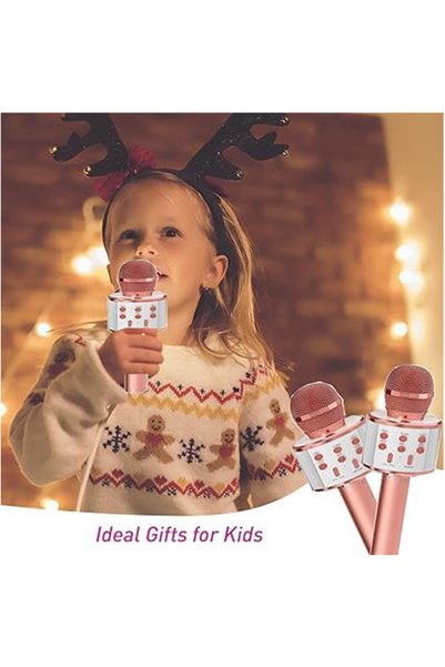 GENERAL Kids Karaoke Microphone with Speaker |   Wireless Bluetooth Microphone for Singing |