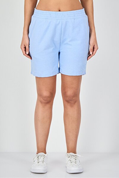 Juicy Couture Women Embroidered Logo Basic Shorts, Blue