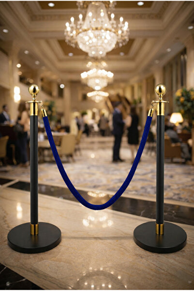 Grand City Media Barrier Stand for Crowd and Queue Management - Royal Black K...