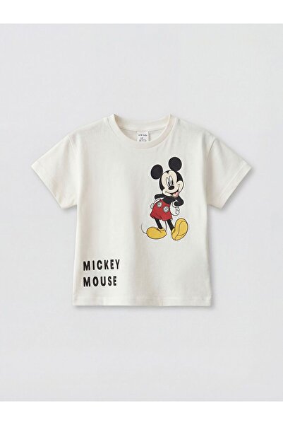 LC Waikiki Lcw Baby Mickey Mouse Printed Baby Boy T-Shirt