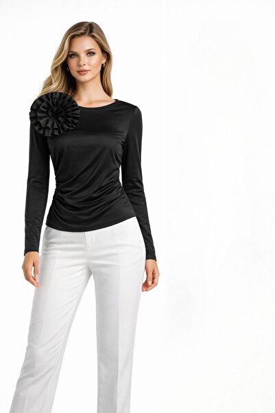 CRAS COPENHAGEN Andacras blouse with oversized flower