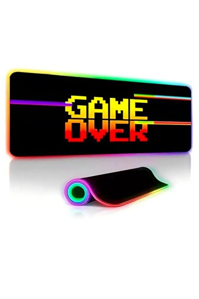 KRM Large Gaming Mouse Pad with RGB Lighting