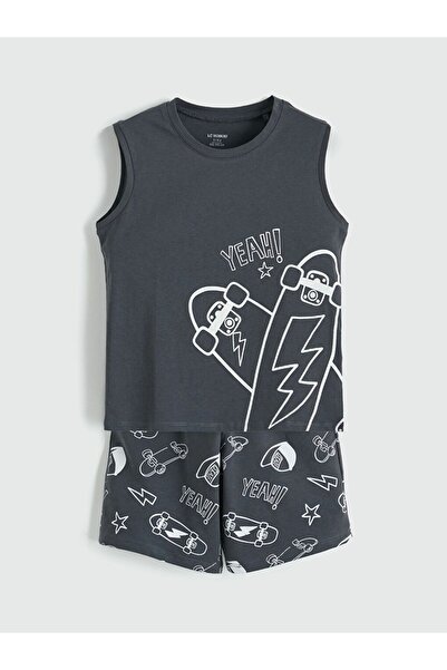 LC Waikiki Lcw Kids Printed Boys' Sleeveless Pajama Set