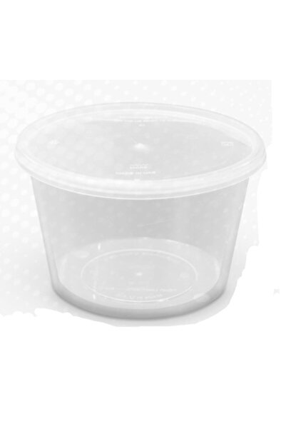 Generic Microwave Round Clear Container 450 ml+Lid 50 Pieces x 10 Pack