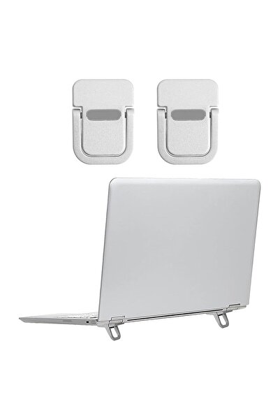 Arabest 1 Pair Foldable Laptop Zinc Alloy Stand,Portable Keyboard Riser,Mini ...