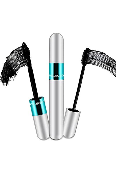 Arabest ماسكارا 2 في 1، تأثير طبيعي للتطويل والتكثيف، ألياف حريرية سحرية رباع...