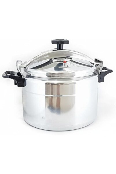 Generic Stainless Steel Pressure Cooker, 18L Capacity, Silver and Black, Heav...