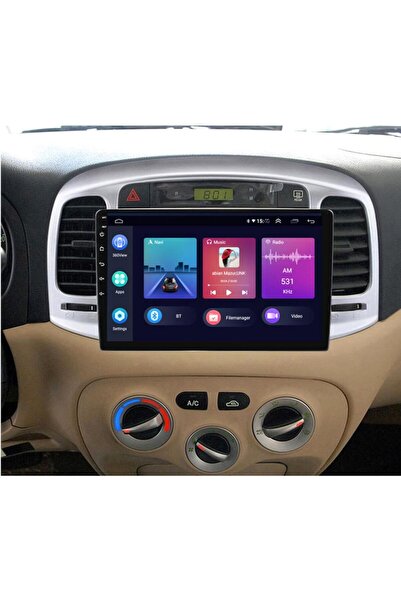 Generic شاشة أندرويد لسيارة هيونداي أكسنت موديل 2006 إلى 2011 مع كاربلاي وكام...