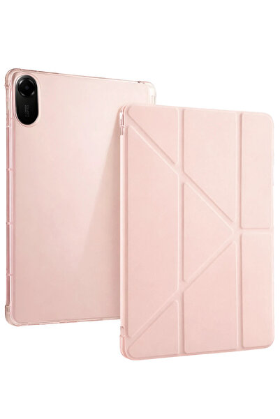 NewFace GLD-SPT- حافظة تابلت ريدمي باد 2 مارس مع حامل قلم - (72718) ذهبي وردي