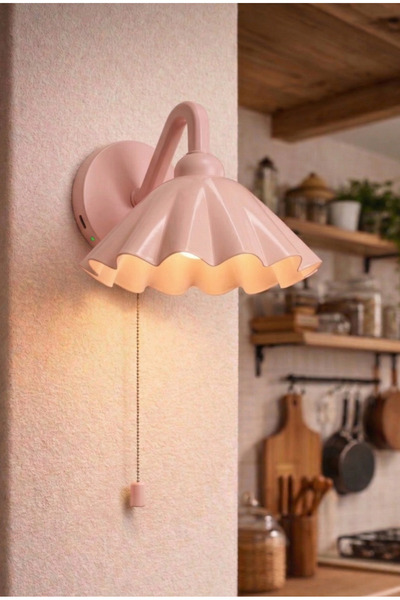 Limon 3D Desing Şarjlı Kablosuz LED Işıklı Duvar Apliği - Modern Başucu Lamba...