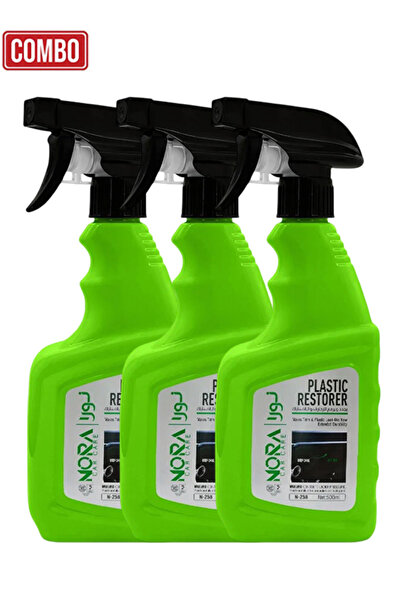 Nora مجموعة من 3 قطع N-258 بخاخ ترميم البلاستيك 500 مل مع حماية من الأشعة فوق...