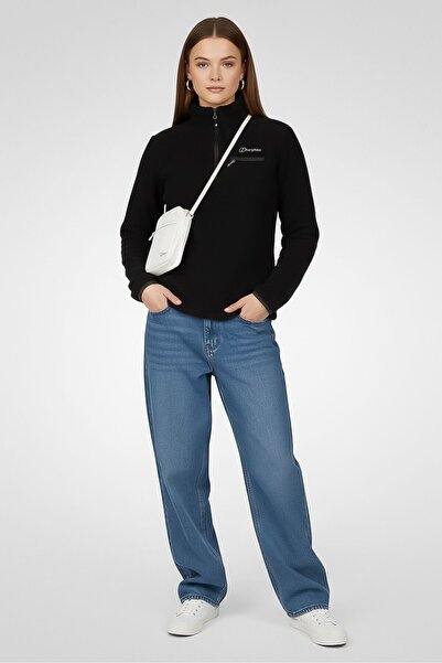 Berghaus Women Embroidered Logo Sherpa Jacket, Black