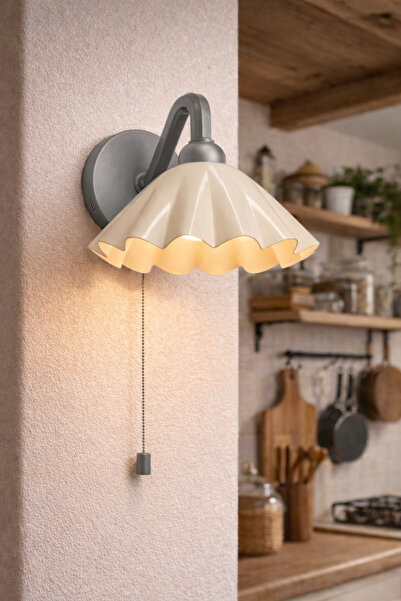 Limon 3D Desing Şarjlı Kablosuz LED Işıklı Duvar Apliği - Modern Başucu Lamba...