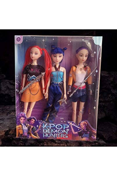 First Choice Set of 3 dolls RUMI-MIRA-ZOEY, K-Pop Demon Hunter singer and lig...