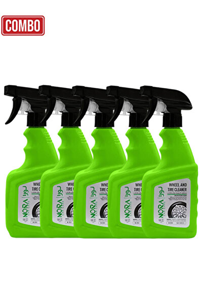 Nora مجموعة من 5 قطع من منظف العجلات والإطارات N-251 بتركيبة خالية من الأحماض...