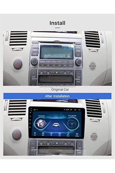 Generic شاشة سيارة أندرويد لهيونداي أزيرا من 2006 إلى 2010 مع كاميرا خلفية ود...