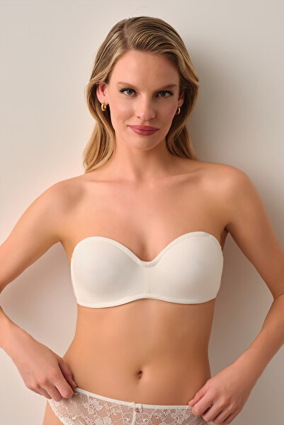 SUWEN Diana Gathering Strapless Underwire Bra