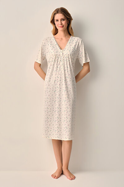 SUWEN Hera Hamile Maternity Long Nightgown