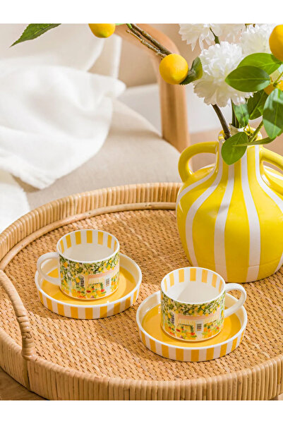 LC Waikiki LCW HOME Karışık Baskılı 2 Kişilik Porselen Kahve Fincan Takımı 11...