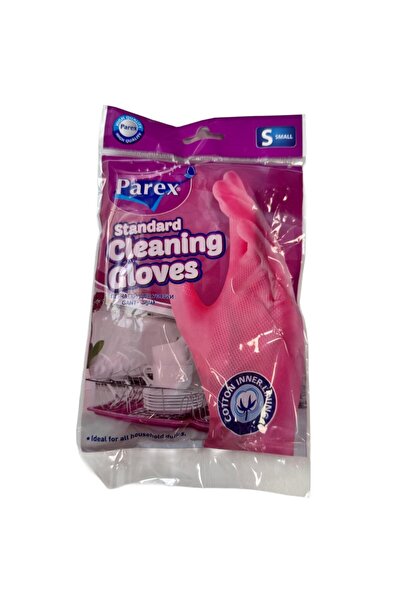 Parex Set of 4 x Standard Cleaning Gloves, with Cotton, Size S