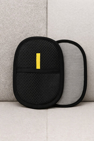 madam goverdi Çift Taraflı Tüy Toplama Eldiveni Statik Kumaş Kedi Köpek Tüy T...