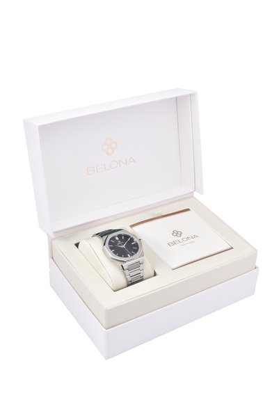 belona Men's Luxury Watch, Made of Stainless Steel, 3Atm Water-Resistant, Comes in a Premium Gift Box.