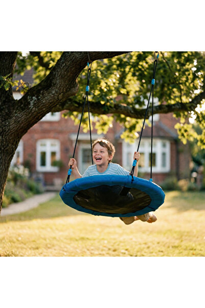 OEM Leagan copii tip cuib 90 cm, leagan gradina rotund suspendat, leagan exte...