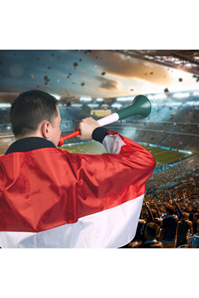 FAMİLY Trompetă Suporteri Ungaria, Pliabilă, Roșu-Alb-Verde, 53,5 x 12 cm