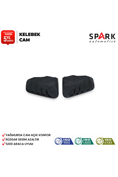 Spark Automotive Dacia Duster 2010-2017 Yıl Aralığı Uyumlu Kelebek Cam 2 Parça