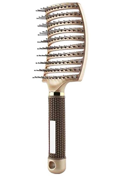 Arabest Vented Curved Paddle Brush for Blow Drying, Anti-frizz Detangling Bru...