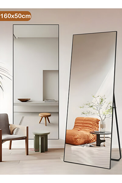 Taimi Large Mirror With Elegant Design 160x50 Cm-full Length Mirror With Blac...