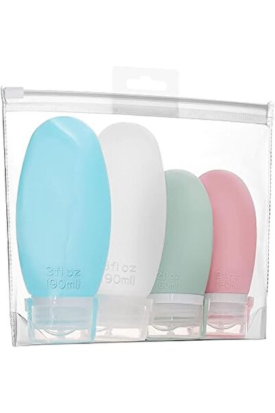 Arabest 4-Pack Silicone Travel Bottles, TSA Approved Containers, Leak-Proof 2...