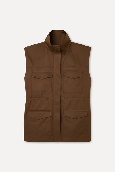 Mudo Stand-Up Collar Multi-Pocket Vest