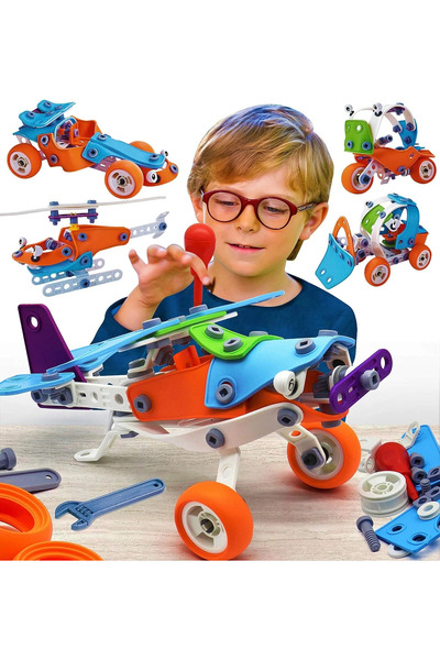 Arabest مجموعة مكعبات بناء تعليمية للأطفال من سن 8 إلى 12 سنة، لعبة هندسية تع...