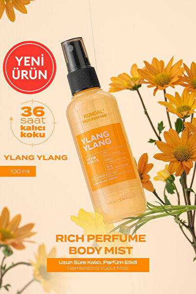 Kundal Parfüm Etkili, Nemlendirici Vücut Misti Rich Perfume Body Mist 100ml (...
