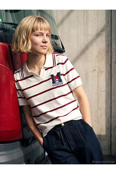 LC Waikiki I Devrik Roba Yaka My Melody Embroidered Girls' Knitwear Sweater f...