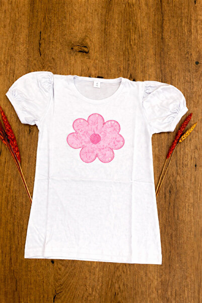 ÇLM STORE Κοριτσίστικο χτενισμένο βαμβάκι με σχέδιο μαργαρίτας