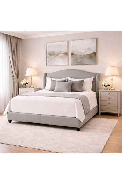 BedBoss سرير فندقي تنجيد قماش مخمل