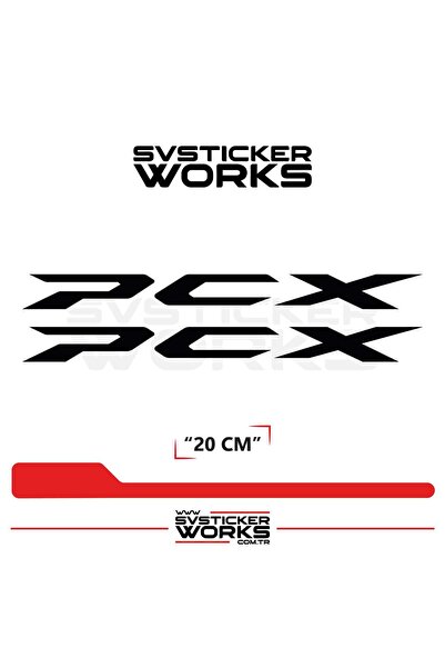 ARONA Honda PCX Uyumlu Sticker Yazı – Yüksek Kalite Özel Kesim Folyo (2'li Set)