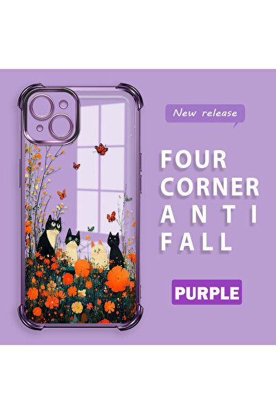 Hontinga iPhone 15 Plus Compatible Camera Protected Transparent Soft Silicone...