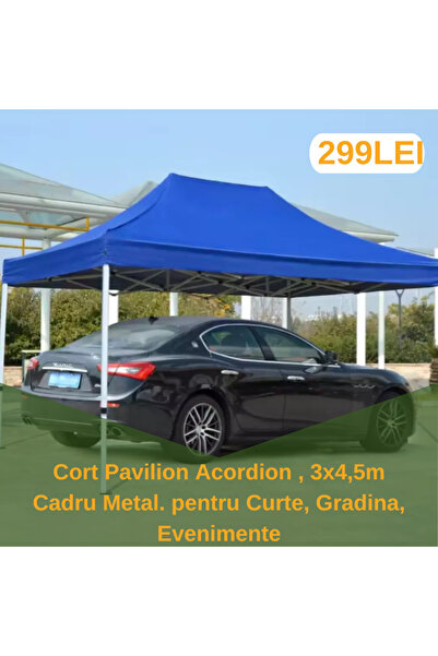 PERFORMANCE Cort 3 x 4.5 m pentru Curte, Grădină, Evenimente