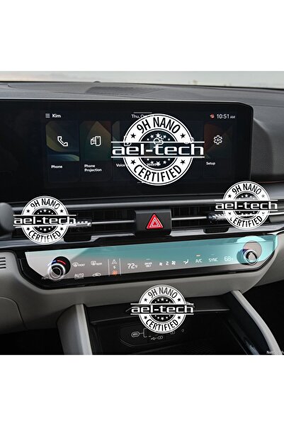 ael-tech لوحة تحكم مكيف الهواء المُحسّنة لكيا سبورتاج، واقي شاشة نانو 9h، 202...