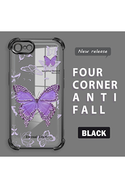 Hontinga iPhone 8 Compatible Camera Protected Transparent Soft Silicone Phone...