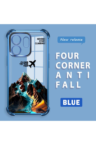 Hontinga حافظة هاتف من السيليكون الناعم الشفاف متوافقة مع كاميرا Infinix Smar...