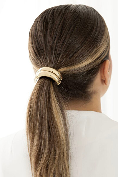 Katia&Bony Double Twist Gold Metal Twisted Rubber Buckle