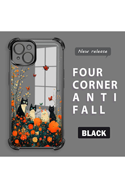 Hontinga iPhone 14 Plus Compatible Camera Protected Transparent Soft Silicone...