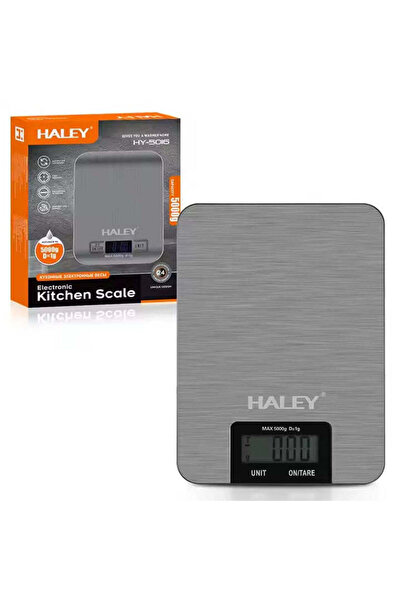 HALEY Electronic Scale HALEY, 5000 G, Stainless Steel Portable Design, Silver
