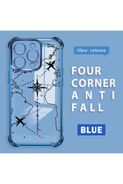 Hontinga iPhone 16 Pro Compatible Camera Protected Transparent Soft Silicone ...