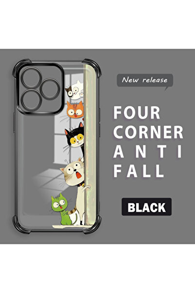 Hontinga Realme Note 50 Compatible Camera Protected Transparent Soft Silicone...