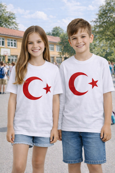 tinitins Κοντομάνικο μπλουζάκι για κορίτσια και αγόρια με στάμπα του τουρκική...